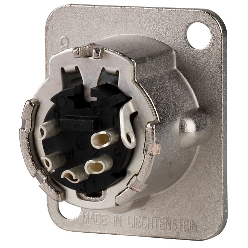 Neutrik NC5MD-LX Панельный разъем XLR male, 5 контактов с дополнительной защитой от RF помех