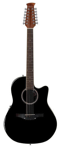 APPLAUSE AB2412II-5 Balladeer Mid Cutaway Black 12-струнная электроакустическая гитара