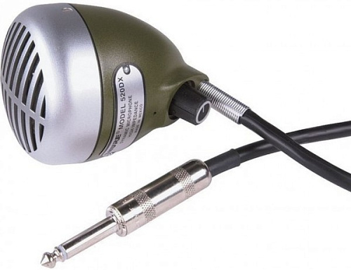 SHURE 520DX Динамический микрофон для губной гармошки 'Зеленая пуля'