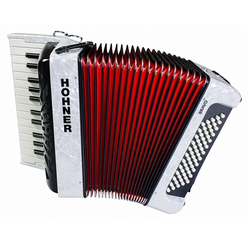 HOHNER The New Bravo II 60 black Комплект: аккордеон 1/2, чехол, ремни