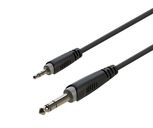 Roxtone RACC280/1,5 Аудиокабель, 4 mm (2x0.14 mm2), 3,5 mm stereo Jack -6,3 mm stereo Jack, 1,5 м