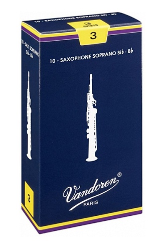 Vandoren SR233 Трости для саксофона сопранино Традиционные №3, 10 шт