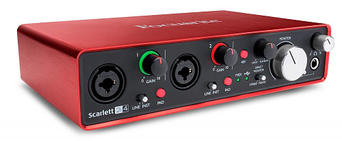 FOCUSRITE Scarlett 2i4 2nd Gen USB аудио интерфейс