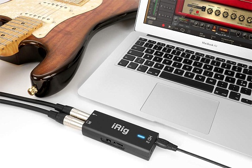 IK MULTIMEDIA iRig HD 2 Компактный аудиоинтерфейс для гитары/баса с подключением к iOS, Mac