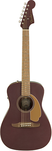 Fender Malibu Plyr Burgundy Satin WN Электроакустическая гитара