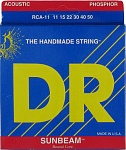 Фото:DR RCA-11 SunBeams Комплект струн для акустической гитары, 11-50