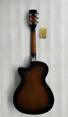 Caraya SDG-738CEQ Электроакустическая гитара с резонатором, санберст