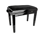 Фото:Rin HY-PJ018B-GLOSS-BLACK Банкетка, черный/черный, вельвет