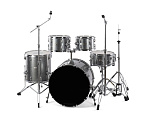 Фото:LDrums LD-2218-64-03 Барабанная установка, Черный дождь