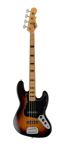 G&L Tribute JB 3-Tone Sunburst MP Бас-гитара