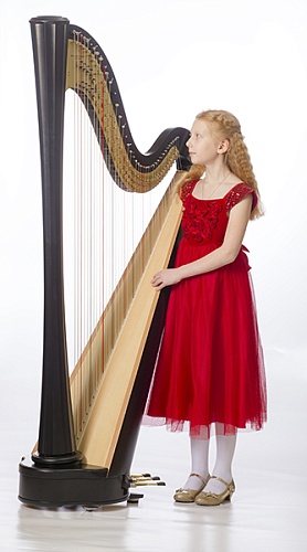RHC21004 Арфа, 40 струн, прямая дека, отделка цвет-Эбен, Resonance Harps