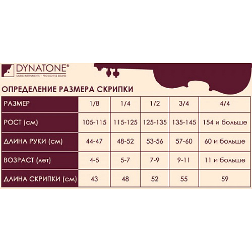 FLIGHT FV-114 ST Скрипка 1/4