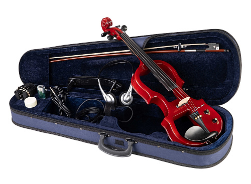 Caraya EV-20RD Электроскрипка активная, размер 4/4