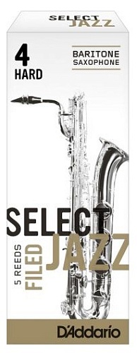 Rico RSF05BSX4H Select Jazz Filed Трости для саксофона баритон, размер 4, жесткие (Hard), 5 шт