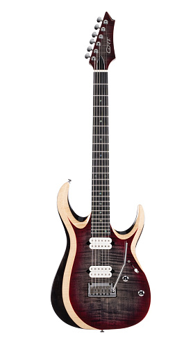 Cort X700-Duality-II-LVB X Series Электрогитара, красная, с чехлом