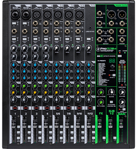 MACKIE ProFX12v3 12-канальный микшер с процессором эффектов и USB