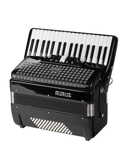 Aurus JH2022-BLACK Аккордеон 34/72/5, черный, с футляром