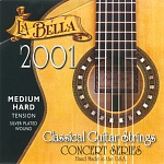 Фото:La Bella 2001MH 2001 Medium Hard Tension Комплект струн для классической гитары