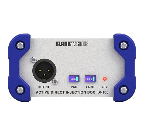 Klark Teknik DN100 V2 Одноканальный активный Di-box с трансформаторной развязкой