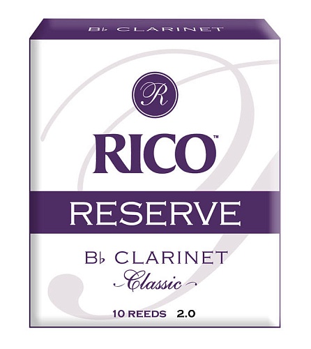 Rico RCT1020  Reserve Classic Трости для кларнета Bb, размер 2.0, 10шт