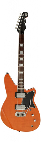 REVEREND BAYONET RA90 Orange Flame Maple Электрогитара