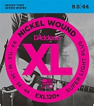 Фото:D'Addario EXL120+ Nickel Wound Комплект струн для электрогитары, Super Light Plus, 9.5-44