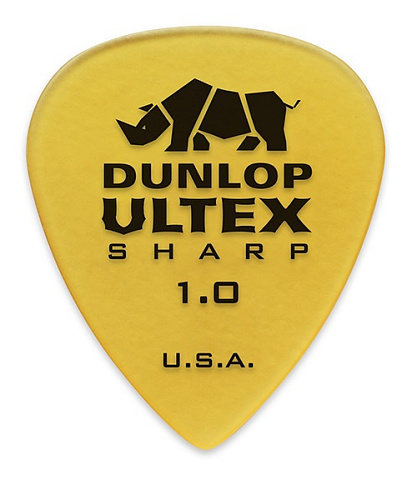 Dunlop 433R1.0 Ultex Sharp Медиатор толщины 1,0 мм упаковка 72 шт.