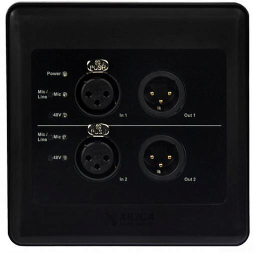 XILICA R22-WP-X Панель аудио измерений с двойными 2in/ 2out разъемами Dante