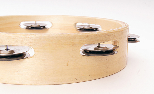 Dadi HLT-081 Тамбурин круглый без кожи 8" деревянный, 1 ряд бубенцов.