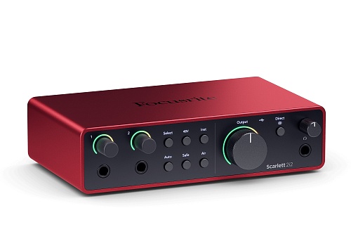 Focusrite Scarlett-2i2-Studio-4th Scarlett 2i2 Studio 4th Gen Аудиоинтерфейс USB, микрофон, наушники