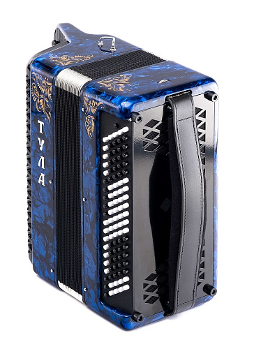 Тульская Гармонь BN-37-BL Баян ученический двухголосный "Тула-209", 92/55х100-II, синий