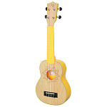 Фото:Martin Romas MRP-FLOWER YW Укулеле сопрано 21", розетка ЦВЕТОК, цвет жёлтый