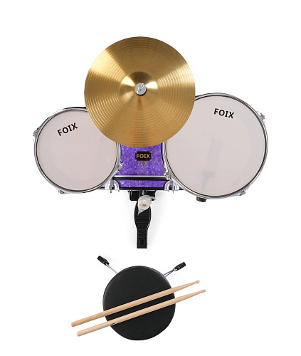 Foix CDF-1096PR Барабанная установка детская, фиолетовая