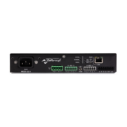 POWERSOFT MEZZO 322 A  2-х канальный усилитель мощности, 320 Вт