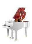 Фото:Wendl&Lung W162WH Рояль акустический, цвет белый