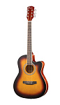 Фото:Foix FFG-3039-SB Акустическая гитара, с вырезом, санберст