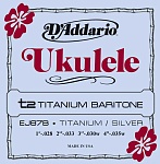 Фото:D'Addario EJ87B Titanium Комплект струн для укулеле баритон