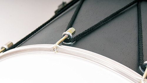 Мастерская Бехтеревых BK-13 Blmv Барабан кавказский 13" с веревкой, цвет — чёрный матовый