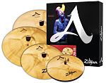Фото:Zildjian A20579-11 A' Custom 5 Pack Matched Set Набор тарелок (14' HiHat, 16' Crash, 20' Medium Ride, 18” Crash)