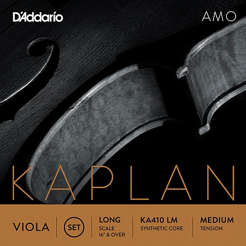 D'Addario KA410-LM Kaplan Amo Комплект струн для альта, среднее натяжение, Long Scale