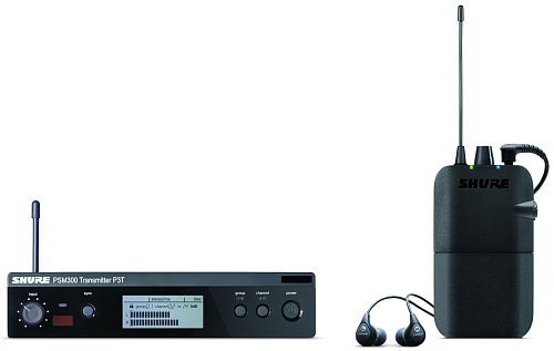 SHURE P3TER112GR K3E Беспроводная система персонального мониторинга PSM300 с наушниками SE112