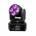 Фото:Involight LEDMH416W  LED вращающаяся голова 4x10Вт RGBWA+UV  6 в 1