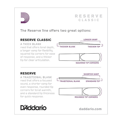 Rico DCT1030 Reserve Classic Трости для кларнета Bb, 10 шт