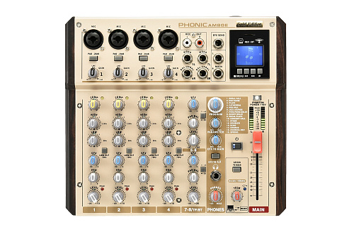 Phonic AM8GE Микшерный пульт, Bluetooth, MP3-модулем с функцией звукозаписи и USB