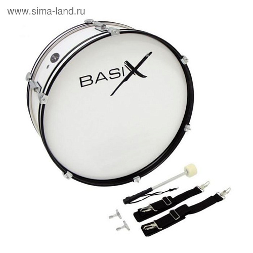 Basix CHESTER Junior Street Percussion White Бас барабан маршевый (22" х 7")