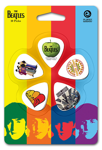 Planet Waves 1CWH2-10B3 Beatles Albums Медиаторы, 10шт, тонкие