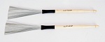 Фото:Lutner SV505 Щетки для барабана металлические, деревянная ручка
