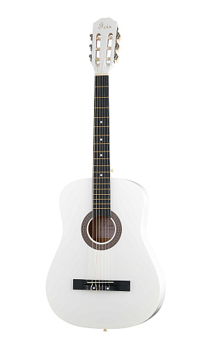 Foix FCG-2038CAP-WH Классическая гитара с чехлом, ремнем, тюнером, белая