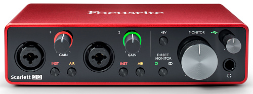 FOCUSRITE Scarlett 2i2 3rd Gen Аудио интерфейс USB, 2 входа/2 выхода