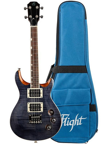 Flight Vanguard Tenor TBK Электроукулеле, PRS, тенор, чехол